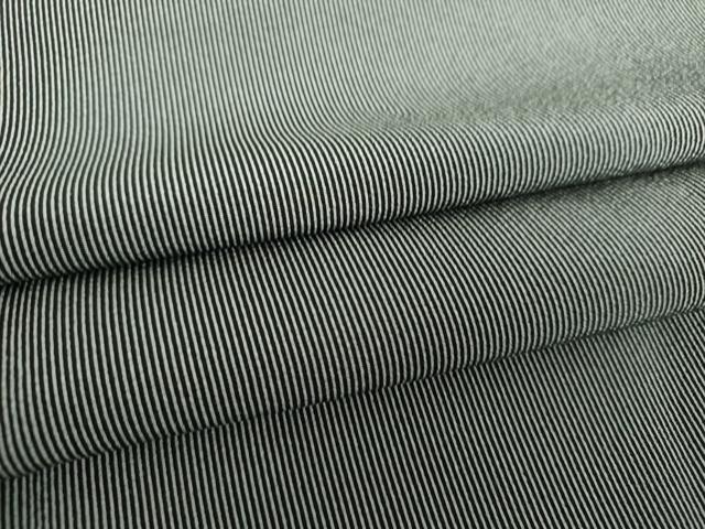 平和屋着物●江戸小紋　万筋　黒色×白色　正絹　逸品　DAAU5643ps