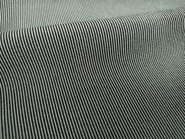 平和屋着物○江戸小紋 万筋 黒色×白色 正絹 逸品 DAAU5643ps