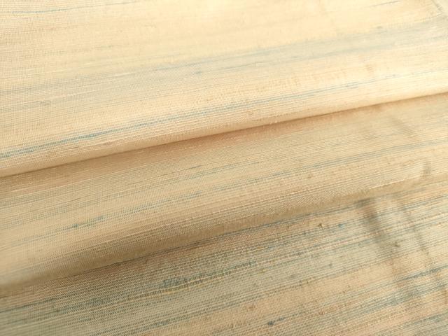 平和屋着物●紅花紬　米沢　横段文　正絹　逸品　DAAU5647ps