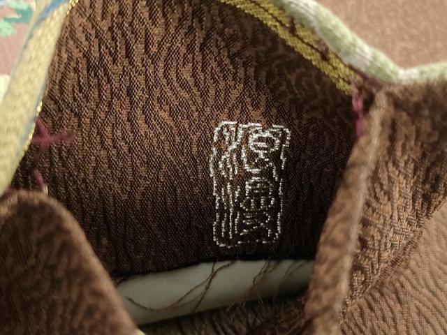 平和屋着物○六通柄袋帯 唐織 江戸浪漫 菊青海波 金糸 正絹