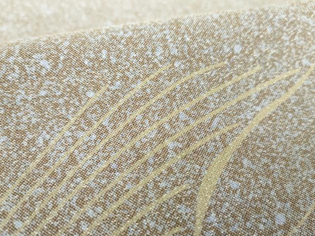 平和屋着物○両面 太鼓柄袋帯 霞文 銀通し地 正絹 逸品 DAAU5739ps