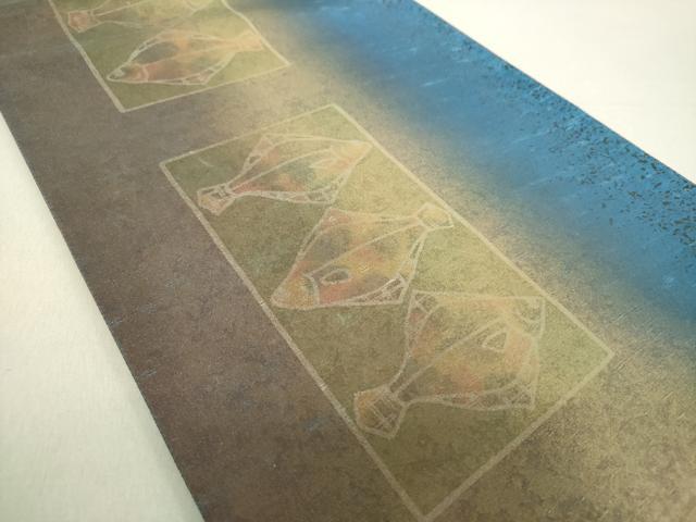 平和屋着物○石川県指定無形文化財 牛首紬 白山工房 手織り 全