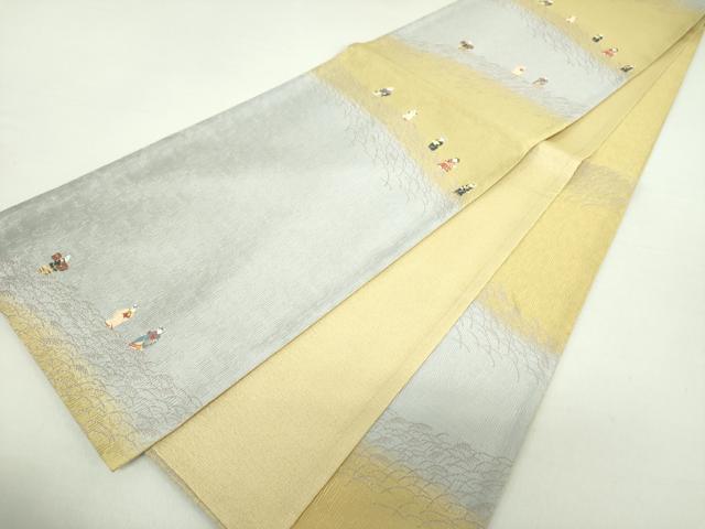 平和屋着物●六通柄袋帯　唐織　狐の嫁入り　金糸　正絹　逸品　DAAU5751ps 平和屋着物○六通柄袋帯 唐織 狐の嫁入り 金糸 正絹 逸品 DAAU5751ps