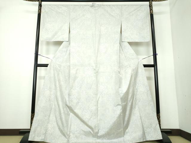 平和屋着物 本場大島紬 白大島 9マルキ 正倉院花文 正絹 逸品