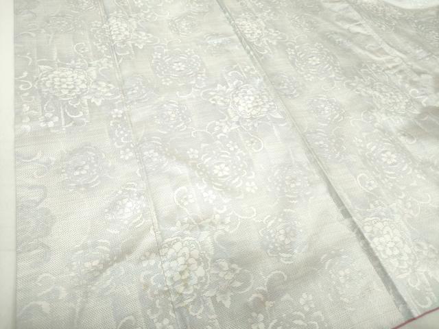 平和屋着物○本場大島紬 白大島 9マルキ 総絣 正倉院花