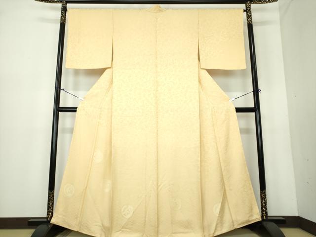 平和屋着物●無地絵羽訪問着　草花丸文　香色　ほていや扱い　正絹　逸品　未使用　DAAU5786ps