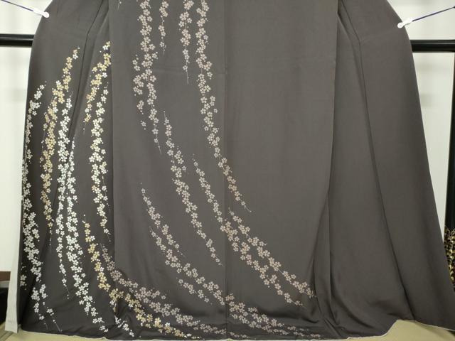 平和屋着物○訪問着 枝垂れ桜 金彩 ロング丈 正絹 逸品 DAAU5802ps