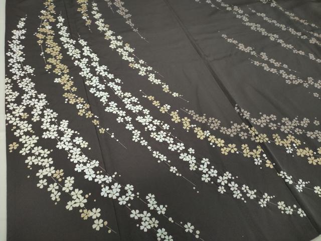 平和屋着物○訪問着 枝垂れ桜 金彩 ロング丈 正絹 逸品 DAAU5802ps