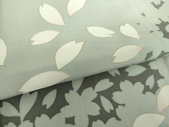 平和屋着物●訪問着　舞桜　桜シルエット　金彩　正絹　逸品　DAAU5836ps 平和屋着物○訪問着 舞桜 桜シルエット 金彩 正絹 逸品 DAAU5836psの