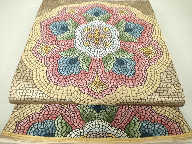 平和屋着物○都喜ヱ門 本場大島紬 反物 着尺 手織 7マルキ 総絣 陽炎の