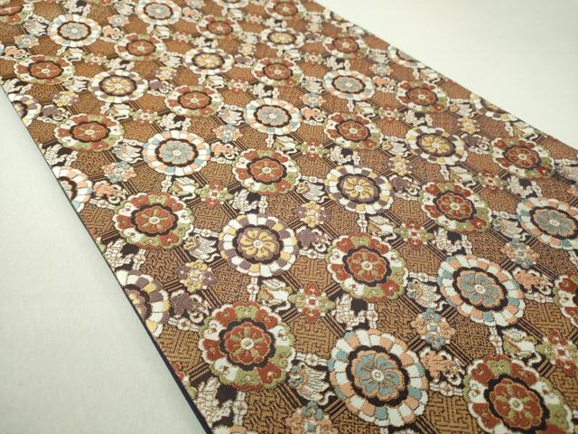 平和屋着物○六通柄袋帯 名物裂 金糸 正絹 逸品 DAAU5895ps