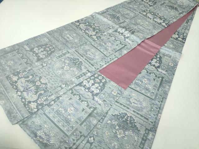 平和屋着物○創作 本場大島紬 全通柄袋帯 鳥獣花文 正絹 逸品