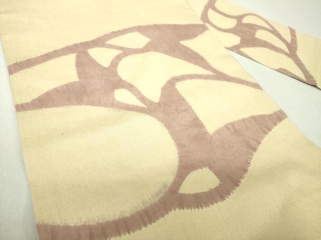 平和屋着物○九寸名古屋帯 紬地 絞り 抽象文様 正絹 逸品 DAAU5941ps