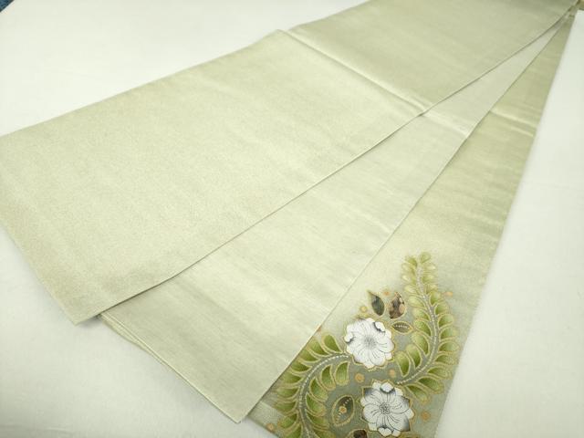 平和屋着物○本塩沢 太鼓柄袋帯 絞り 辻が花 正絹 逸品 DAAU5993ps