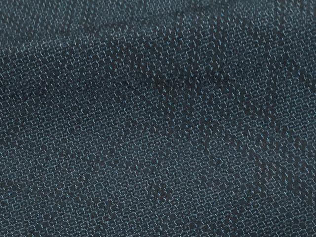 平和屋着物▽本塩沢　単衣　110亀甲　菱文　正絹　逸品　DAAU6371sf_5