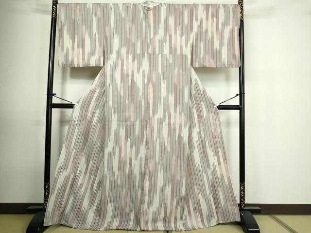 平和屋着物▽小紋　単衣　変わり間道　洗える着物　DAAU6377sf 平和屋着物▽小紋 単衣 変わり間道 洗える着物 DAAU6377sf