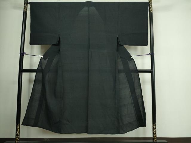 平和屋着物＊夏物　男性　お召　紗　蚊絣　正絹　逸品　DAAU6420sf 平和屋着物＊夏物 男性 お召 紗 蚊絣 正絹 逸品 DAAU6420sf