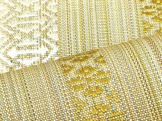 平和屋着物●本場筑前博多織　八寸名古屋帯　献上　正絹　逸品　DAAU6571ob_3