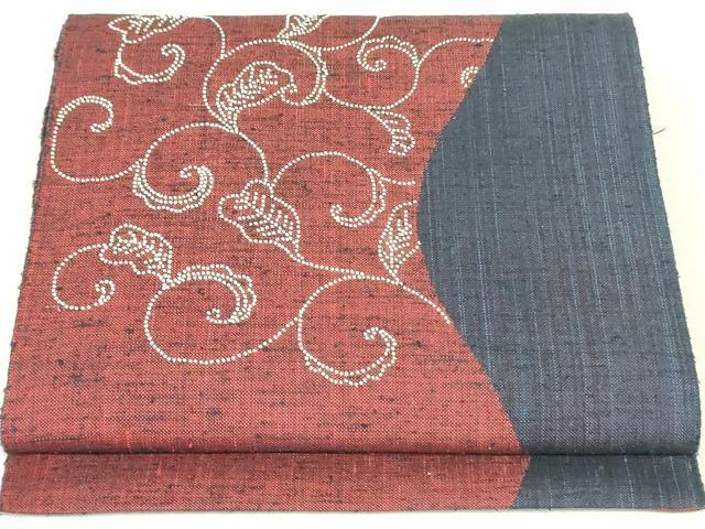 平和屋着物▽中国三大刺繍 相良刺繍 色留訪問着 花唐草文 正絹 逸品 平和屋着物▽中国三大刺繍 相良刺繍 色留訪問着 花唐草文 正絹 逸品