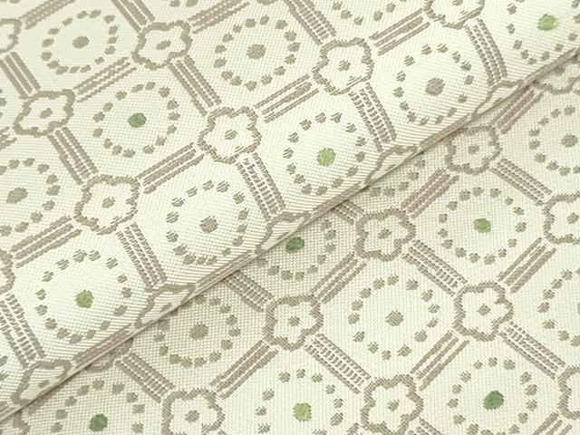 平和屋着物●六通柄袋帯　格子花文　正絹　逸品　DAAU6622ob 平和屋着物○六通柄袋帯 格子花文 正絹 逸品 DAAU6622ob