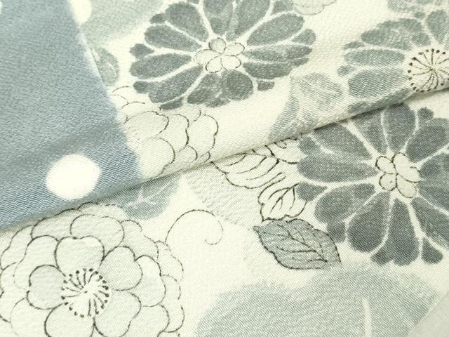 平和屋着物○全通柄九寸名古屋帯 絞り 辻が花間道 鬼