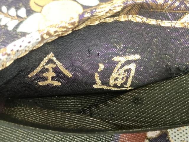 平和屋着物○全通柄袋帯 舞桜鼓文 金銀糸 正絹 逸品