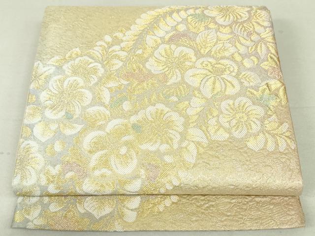 平和屋着物●六通柄袋帯　路流辻が花　金銀糸　正絹　逸品　DAAU6666ob