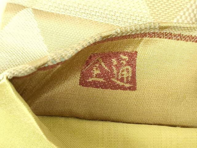 平和屋着物○全通柄袋帯 幾何学横段文 正絹 逸品 DAAU6675ob