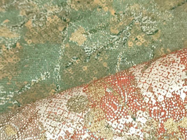 平和屋着物○全通柄袋帯 抽象文様 金銀彩 引箔 正絹 逸品 DAAU6678ob