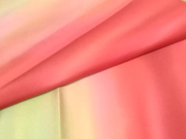 平和屋着物○虹色創家 本郷大田子 九寸開き名古屋帯 霞文 正絹 逸品