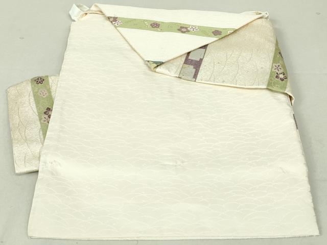 平和屋着物○つけ帯 唐織 花兎横段文 金銀糸 正絹 逸品