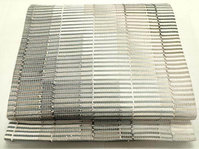 平和屋着物●六通柄袋帯　霞間道　金糸　正絹　逸品　DAAU6764ob