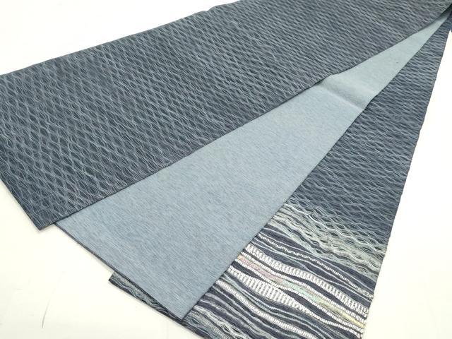 平和屋着物○太鼓柄袋帯 スリーシーズン 春夏秋 櫛織 横段