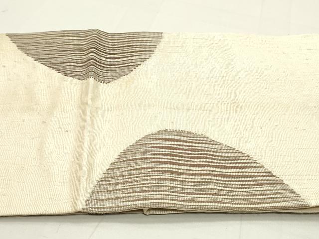 平和屋着物●太鼓柄袋帯　草木染　櫛織　抽象文様　正絹　逸品　DAAU6775ob 平和屋着物○太鼓柄袋帯 草木染 櫛織 抽象文様 正絹 逸品 DAAU6775ob 平和