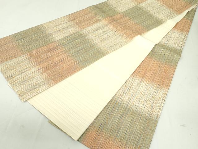 平和屋着物●両面　全通柄袋帯　紬地　霞間道　金銀糸　正絹　逸品　DAAU6911ob