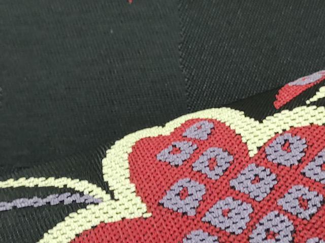 平和屋着物○西陣 川島織物 六通柄 本袋帯 遠山枝松文 金