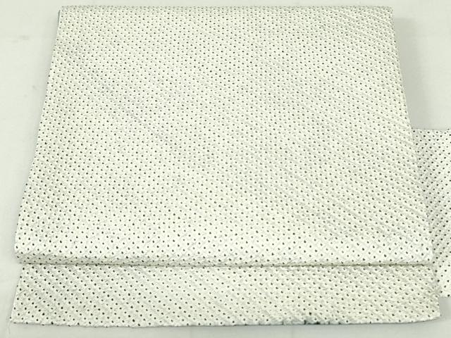平和屋着物●創作　九寸名古屋帯　総絞り　霞文　正絹　逸品　DAAU6968ob