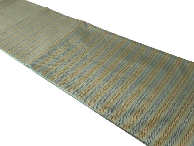 平和屋着物○両面 全通柄袋帯 横段文 正絹 逸品 DAAU6977ob 袋帯