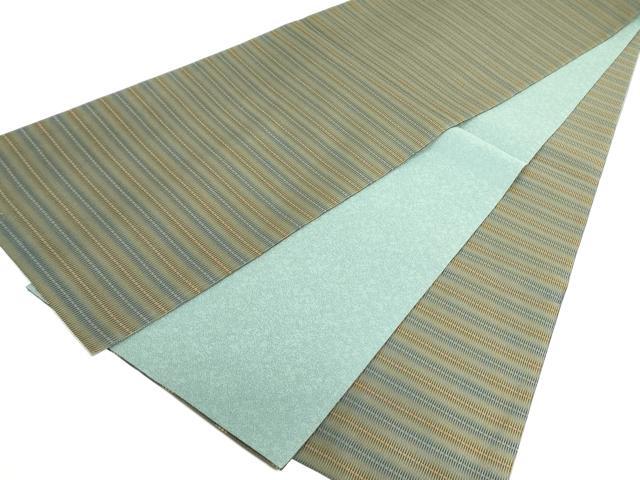 平和屋着物○両面 全通柄袋帯 横段文 正絹 逸品 DAAU6977ob 袋帯