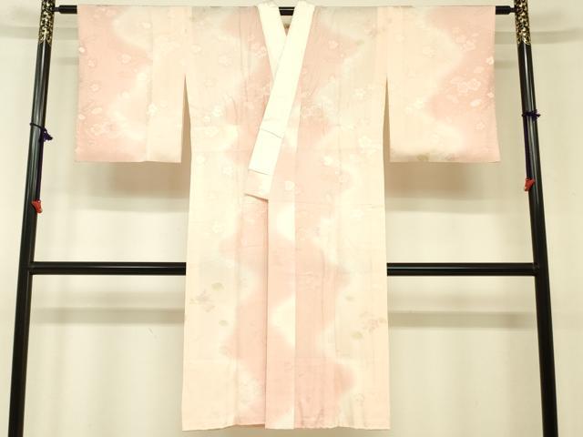 平和屋着物■長襦袢　無双仕立て　草花地紋　暈し染め　そごう扱い　正絹　逸品　DAAU8612zy