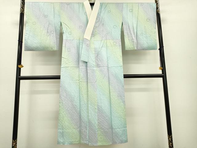 平和屋着物●長襦袢　袷　辻が花地紋　暈し染め　正絹　逸品　AAAX0030np 平和屋着物○長襦袢 袷 辻が花地紋 暈し染め 正絹 逸品 AAAX0030np