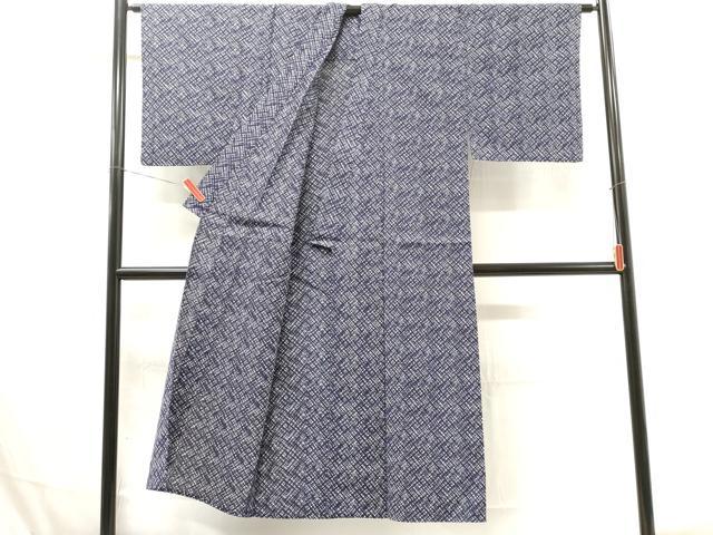 平和屋着物∴夏物　男性　浴衣　網目文　DAAV0134cd_1