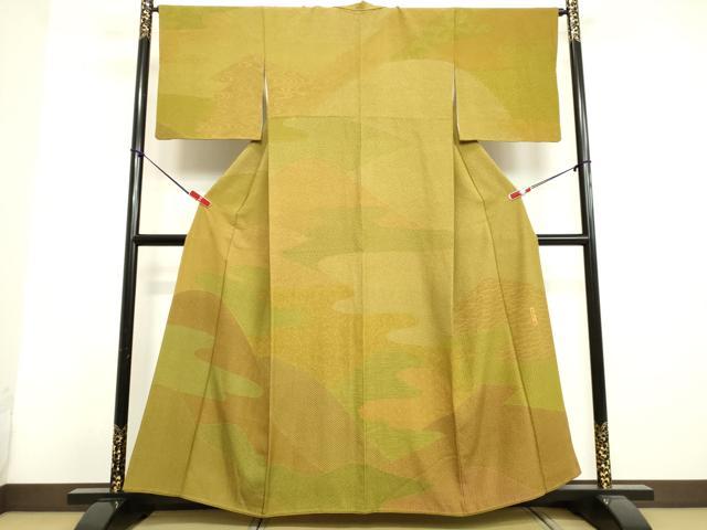 平和屋着物●重要無形文化財　人間国宝　中村勇二郎　訪問着　霞山文　正絹　逸品　DAAV1053tw