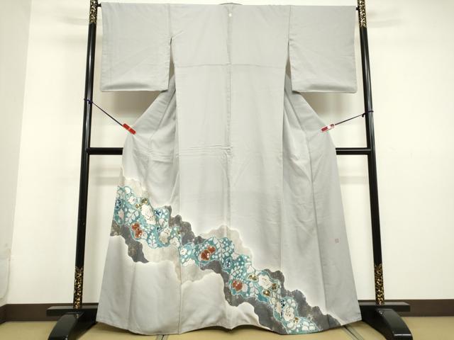 平和屋着物●染色作家　小倉淳史　色留袖　辻が花　暈し染め　金彩　正絹　逸品　DAAV1061tw