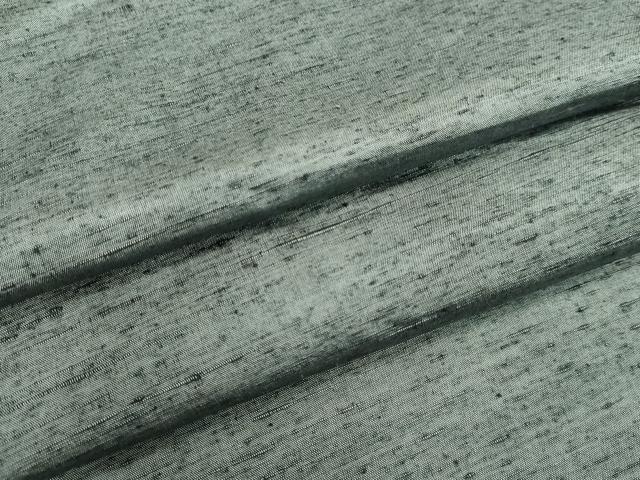 平和屋着物●男性　紬　藍鼠色　キングサイズ　正絹　逸品　DAAV1089tw