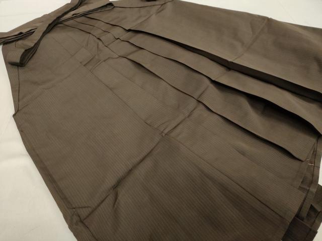 平和屋着物●男性　馬乗り袴　縞　正絹　逸品　DAAV1134tw