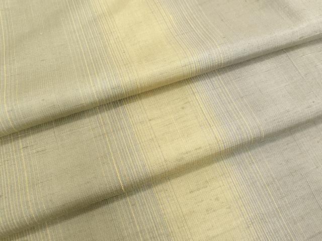 平和屋着物●紅花紬　米沢　間道　正絹　逸品　未使用　DAAV1229tw