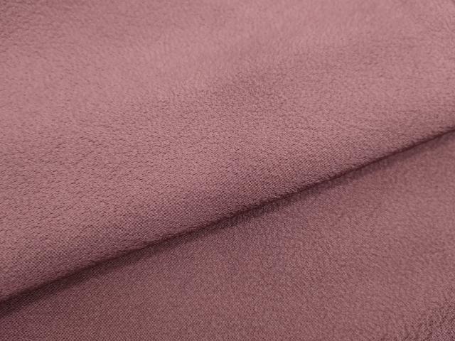 平和屋着物▽上質な紬 単衣 色無地 撫子色 正絹 逸品 AAAZ3989jh