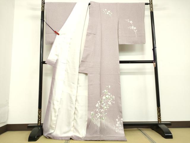 平和屋着物○紅花紬 米沢 横縞 正絹 逸品 DAAS3414ps