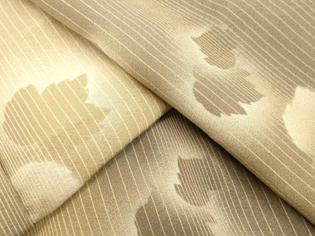 平和屋着物●上質な小紋　楓シルエット　暈し染め　正絹　逸品　DAAV1290tw